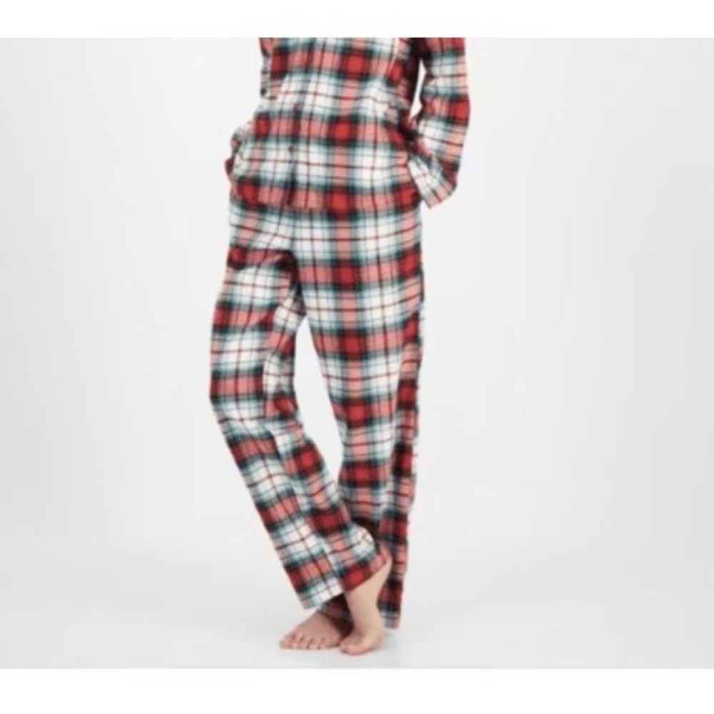 Holiday Lane Sleepwear Women's Size Large Pajama Pant Winterton Plaid Red Green